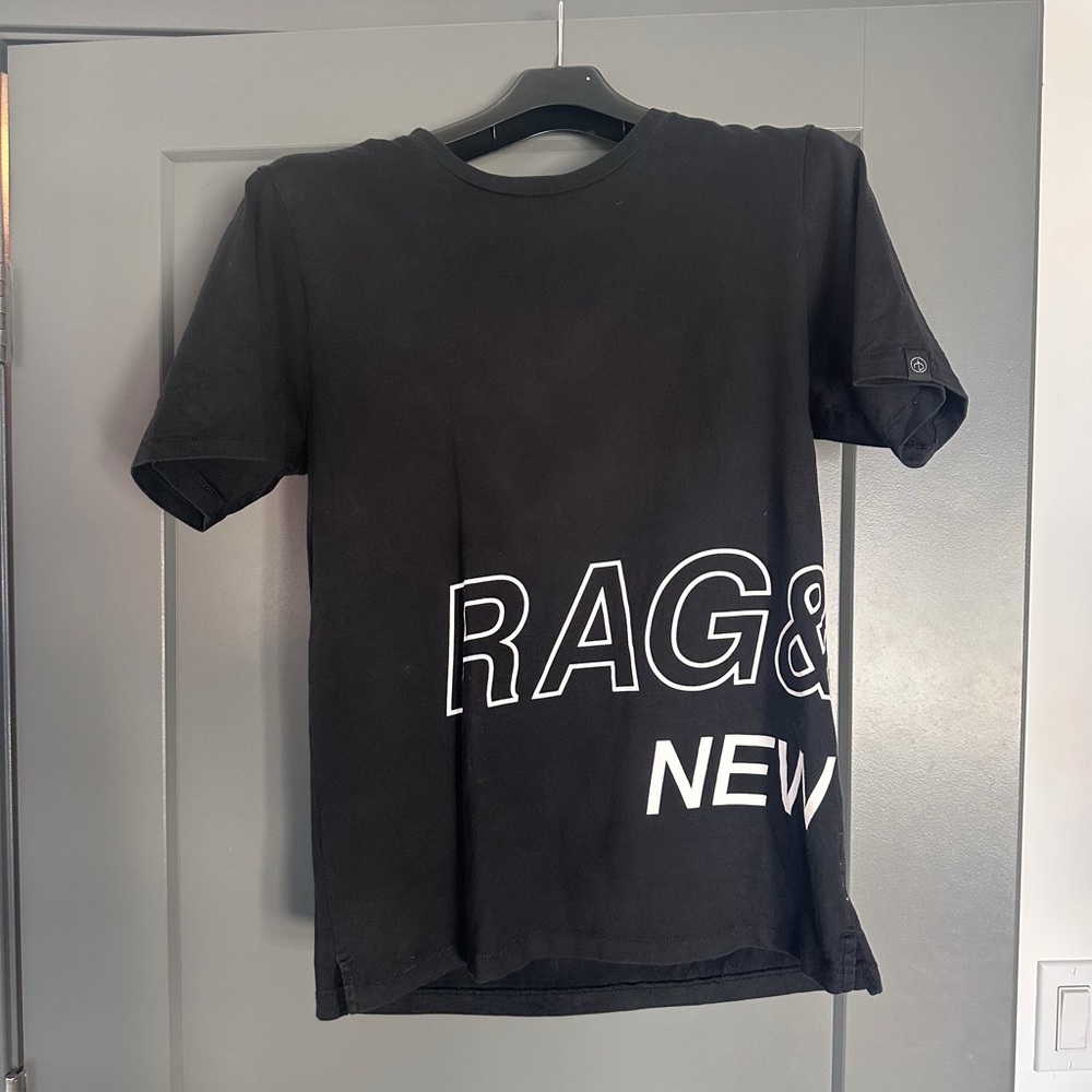 Rag & Bone Black Graphic Tee